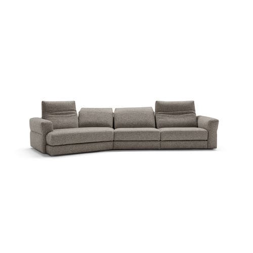 Modulsofa - Mia - maxdivani - halbrund / modern / Stoff