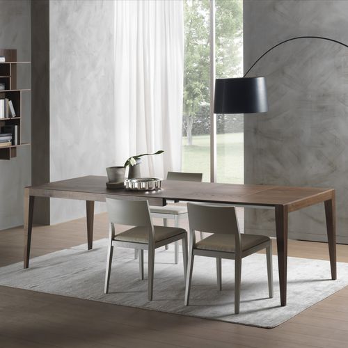 Moderner Esstisch - DOMINIQUE - Pacini & Cappellini - Esche / Holzfurnier / aus Laminam