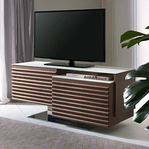 Modernes Fernsehmöbel - FABULUS - Pacini & Cappellini - schwenkbar / Made in Italy / Nussbaum