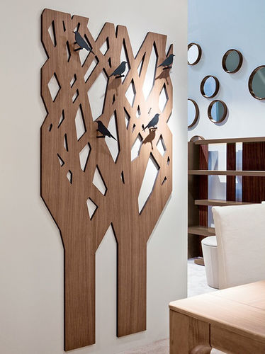 Wandmontierter Garderobenständer - L’ALBERO - Pacini & Cappellini - modern / Esche / Holzfaser