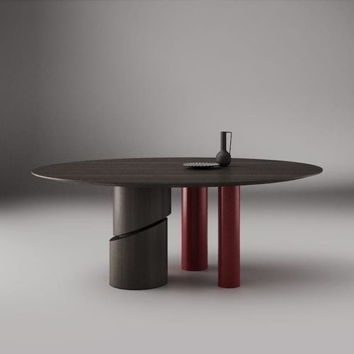 Moderner Esstisch - GOEMON - Pacini & Cappellini - Esche / Holzfurnier / Holzfaser