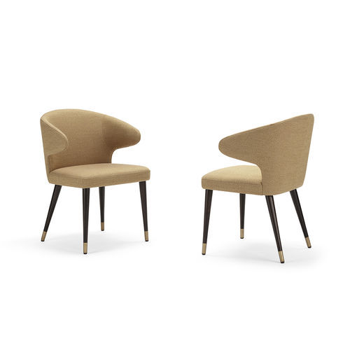 Moderner Stuhl - NORA - Pacini & Cappellini - für den Innenraum / Stoff / Kunstleder