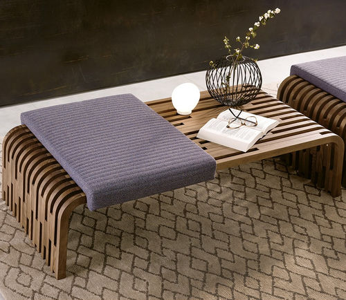 Moderner Couchtisch - MILLERIGHE - Pacini & Cappellini - Nussbaum / Massivholz / Esche