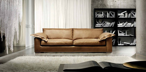 Modernes Sofa - BLUES - Cava - Leder / braun / Zweisitzer
