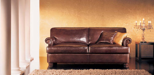 Klassisches Sofa - BOSTON - Cava - Leder / braun / Zweisitzer