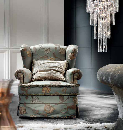 Stilsessel - BERGY - Cava - Textil / Ohren / Bergère-Stil