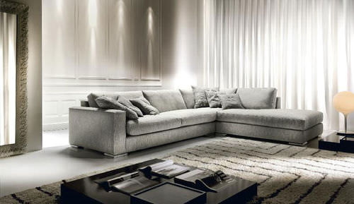 Modulsofa - MAX - Cava - modern / Stoff / grau