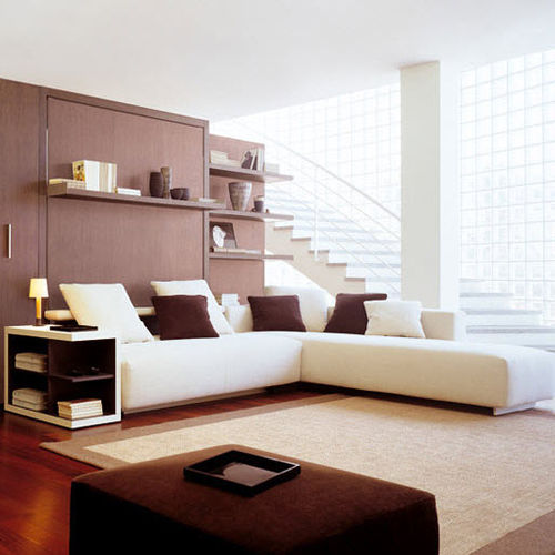 Ecksofa - ATOLL 202 - Clei - Bett / modern / Stoff