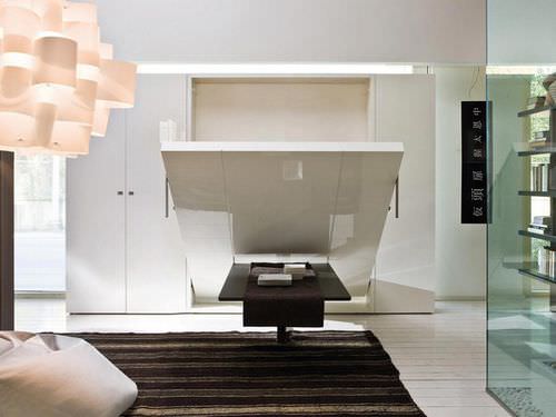 Hubbett - ULISSE - Clei - Doppelbett / modern / Stoff