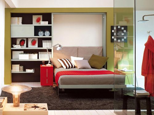 Hubbett - ULISSE DESK - Clei - Doppelbett / Einpersonen / modern