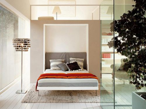 Hubbett - PENELOPE - Clei - Doppelbett / modern / Stoff