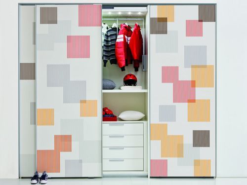 Moderner Kleiderschrank - ARMADI SCORREVOLI - Clei - Holz / mit Schwingtür / für Kinder