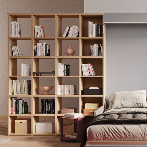 Modernes Bücherregal - START - Clever - Holz / lackiertes Holz / weiß