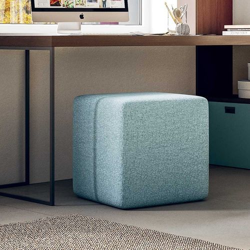 Modernes Sitzkissen - START - Clever - Stoff / Leder / quadratisch