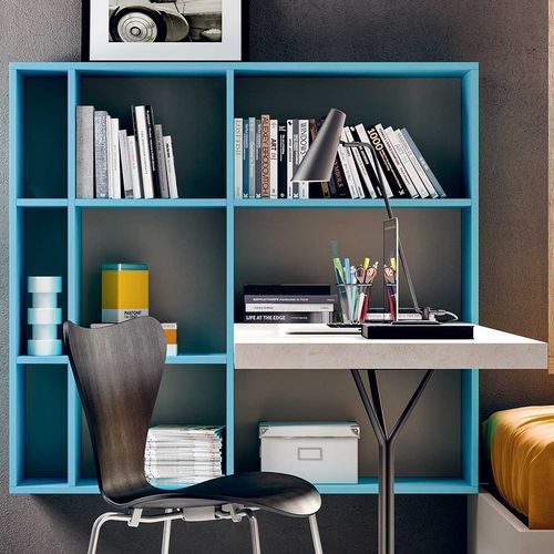 Wandmontiertes Bücherregal - Gate - Clever - modern / lackiertes Holz / melaminbeschichtet