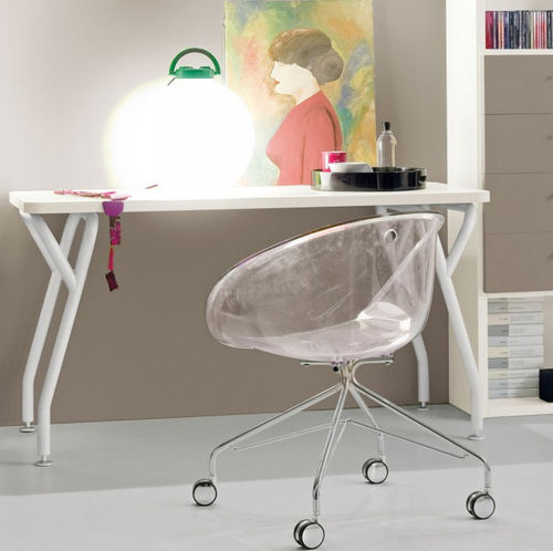 Bodenstehender Schreibtisch - START  - Clever - modern / Holz / gerade