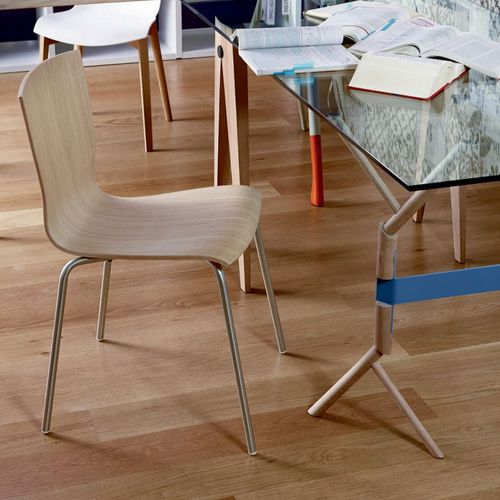 Moderner Stuhl - DAYBYDAY : HIP - Colico - für Außenbereich / für den Innenraum / Eiche