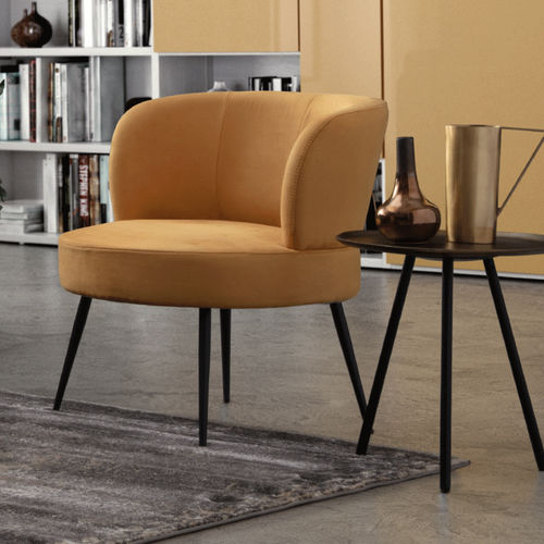 Moderner Sessel - ANNIE   - ColombiniCasa - Leder / Stoff / Holz