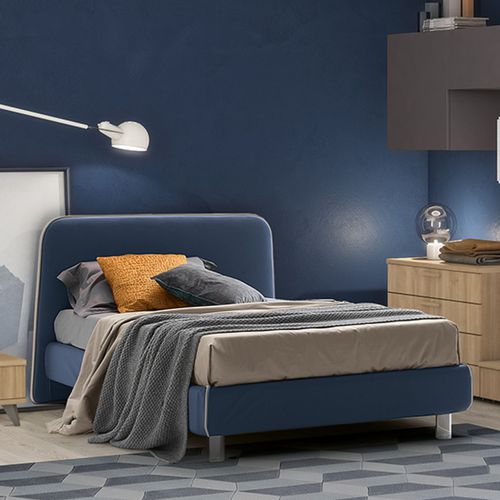 Einpersonenbett - GOLF - ColombiniCasa - modern / Polster / gepolstertes Kopfteil