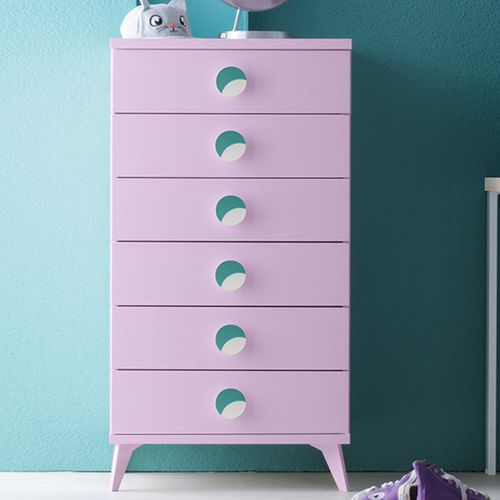 Moderner Chiffonnier - C109   - ColombiniCasa - lackiertes Holz / rosa