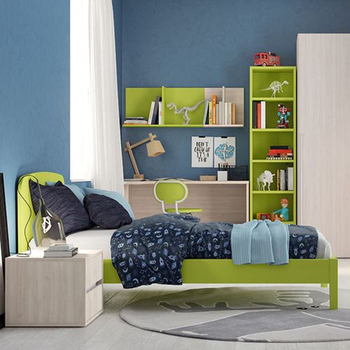 Grünes Kinderzimmer - TARGET C204   - ColombiniCasa - lackiertes Holz / unisex