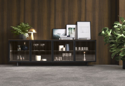 Modernes Sideboard - VITALYTY LUCE SUNRISE - ColombiniCasa - melaminbeschichtet / modular / mit Glasfront