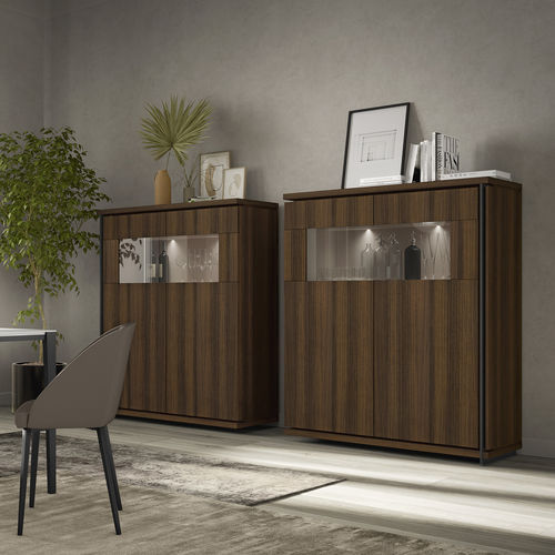 Hohes Sideboard - LUCE GRAVITY 02 - ColombiniCasa - modern / Holz / Glas