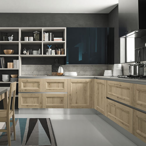 Moderne Küche - RIVIERA - ColombiniCasa - MDF / Kochinsel / L-förmig