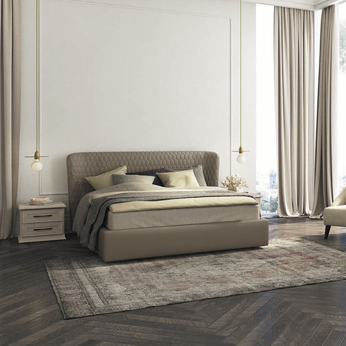 Doppelbett - ARCADIA ELITE - ColombiniCasa - modern / Polster / mit Kopfteil aus Leder