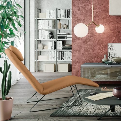 Moderne Liege - FERGIE   - ColombiniCasa - Stoff / Leder / Metall
