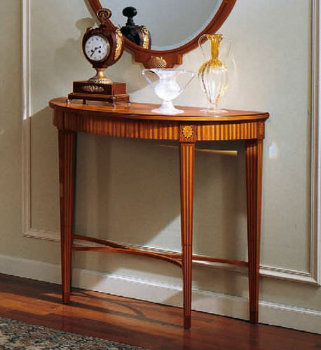 Biedermeier-Stil-Konsolentisch - 208 - Colombo Mobili - Kirschbaum / Halbmond / für Privatgebrauch