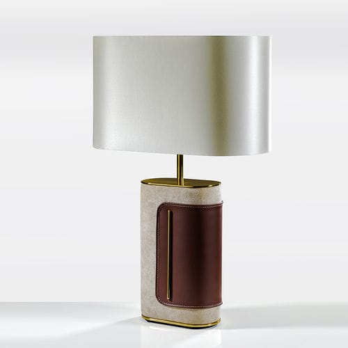Tischlampe - Sella - Colunex - Metall / Stoff / Leder
