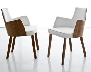 Moderner Sessel - MILA - Compar - Leder / Bridge
