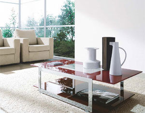 Moderner Couchtisch - TRIX2 - Compar - Glas / rechteckig / für Privatgebrauch