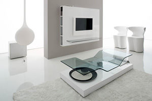 Couchtisch / originelles Design - WIND - Compar - Glas / gebogen / für Privatgebrauch