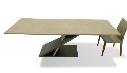 Moderner Tisch - ZED - Compar - Holz / Keramik / rechteckig