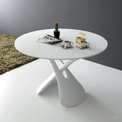 Moderner Tisch - PARIS - Compar - lackiertes Holz / rund / ausziehbar