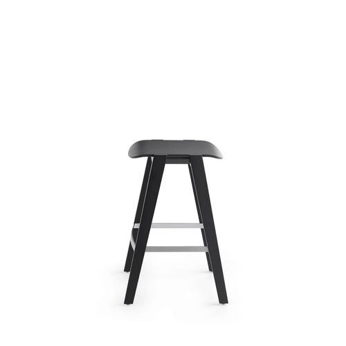 Moderner Barhocker - MIXIS series - Crassevig - Sperrholz / Gestell aus Massivholz / mit 4 Beinen