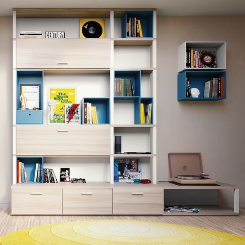 Modul-Bücherregal - Quattro - DKS Srl - modern / für Homeoffice / Holz