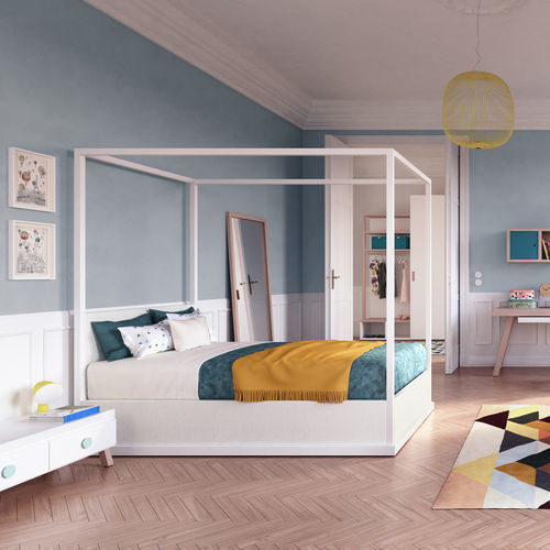 Weißes Kinderzimmer - 1810 - DKS Srl - blau / gelb / Holz