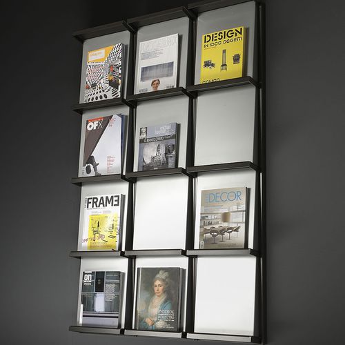Moderner Zeitschriftenständer - CHIAVE DI VOLTA - Dieffebi - für Büro / Stahl / Aluminium