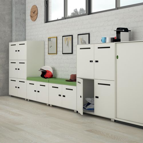 Stahl-Garderobenschrank - PRIMO - Dieffebi - für Büro