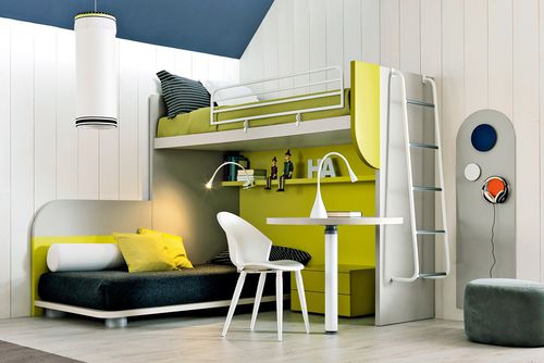 Hochbett - 157 - Doimo Cityline - Einpersonen / modern / für Kinder