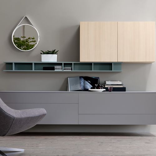 Wandmontiertes Regal - CITYLIFE 05 - Doimo Cityline - modern / lackiertes Holz