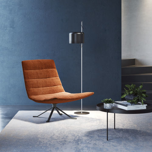 Moderner Kaminsessel - ZOE - Doimo Salotti - Stoff / Leder / Sperrholz