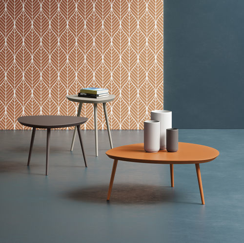 Lampentisch / skandinavisches Design - GOCCE - Doimo Salotti - MDF / Gestell aus Holz / dreieckig
