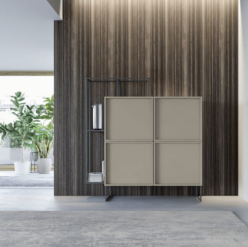 Hohes Sideboard - ALMA - Doimo Salotti - modern / melaminbeschichtet / mit Regal