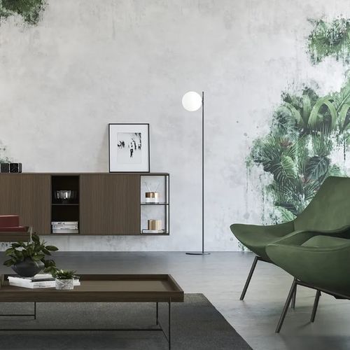 Moderne Tapete - NATURA - Doimo Salotti - Naturmotiv / grün / für Wohnbereich