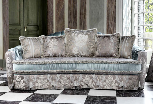 Stil-Sofa - MALVINA CAPITONNE' - Domingolotti - Baumwolle / mehrfarbig / Zweisitzer