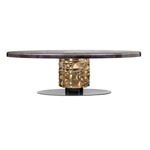 Klassischer Esstisch - ULYSSE T 742  - Elledue srl - Holz / Gestell aus Metall / oval